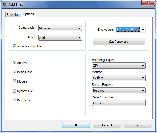 تحميل - تحميل برنامج IZArc لضغط  الملفات وفك ضغطها وتشفيرها مجانًا AddFiles